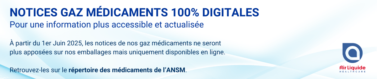 Notices Gaz médicaments 100% digitales